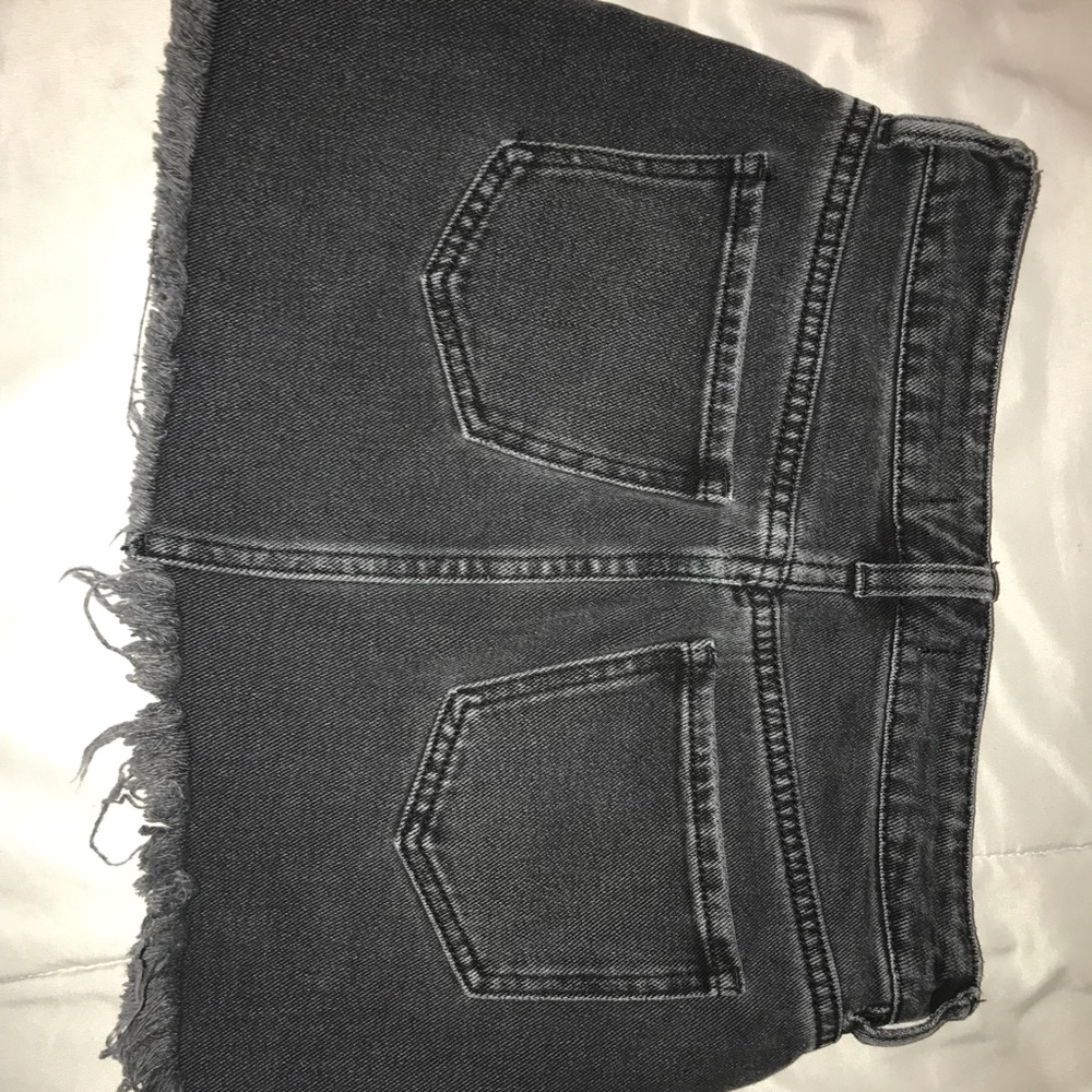 Pacsun Black Mini Denim Skirt - Picture 2 of 3